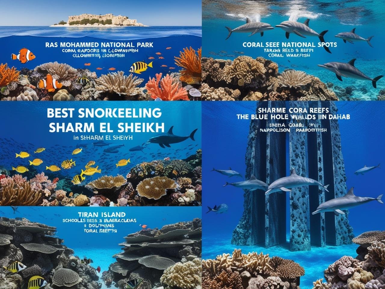 Sharm El Sheikh snorkeling, best snorkeling spots in Egypt, Ras Mohammed snorkeling, Tiran Island snorkeling, Sharm El Sheikh marine life, Red Sea snorkeling tour