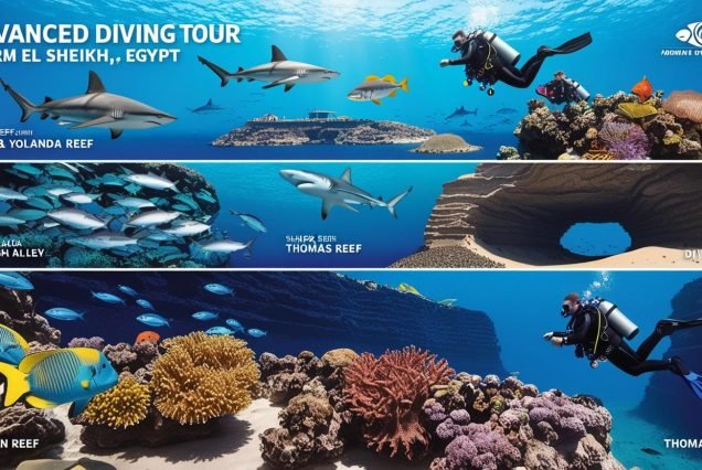 advanced diving Sharm El Sheikh, best dive sites in Egypt, multiple dive package Sharm, Red Sea diving experience, Ras Mohammed diving tour, Tiran Island dive sites