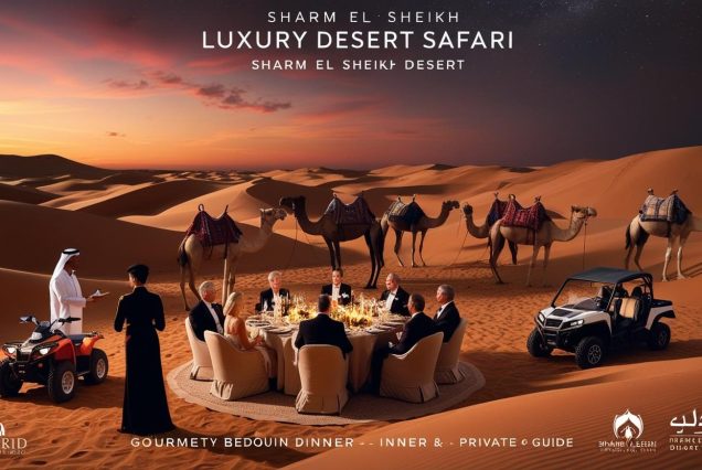 Luxury desert safari Egypt, private quad safari Sharm, VIP Bedouin dinner, exclusive desert adventure, Sharm private stargazing