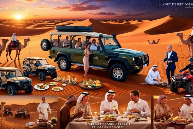 Luxury desert safari Egypt, private quad safari Sharm, VIP Bedouin dinner, exclusive desert adventure, Sharm private stargazing