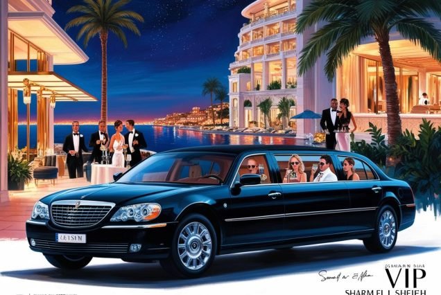 Luxury limo tour Sharm, VIP nightlife experience Egypt, limousine service Sharm El Sheikh, private night tour Egypt, fine dining & nightlife Sharm