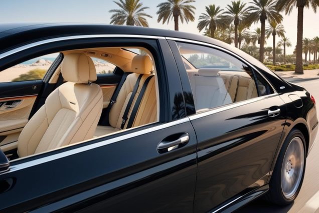 Luxury limousine Sharm El Sheikh, VIP chauffeur service, private limo hire Sharm, executive transport Egypt, high-end travel Sharm