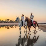 Luxury sunset horse riding experience on Sharm El Sheikh beach with Arabian horses