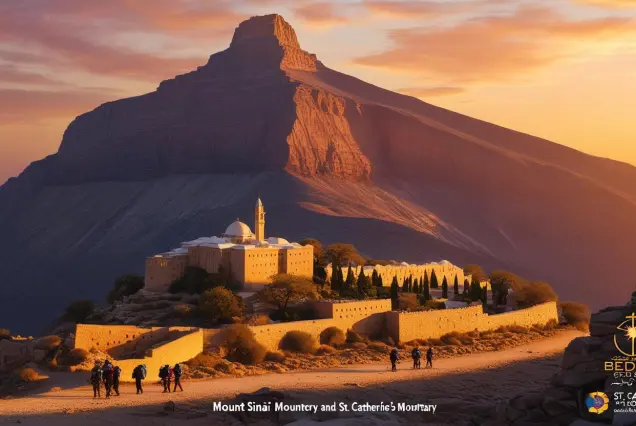 Mount Sinai sunrise tour, St. Catherine Monastery Egypt, hiking Mount Sinai, best sunrise in Egypt, Moses’ Mountain trek,PyraSafari Sharm El Sheikh