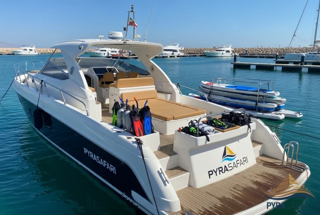 PyraSafari luxury speed boat for water sports in Sharm El Sheikh