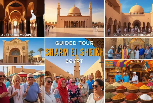Sharm El Sheikh city tour, Old Market Sharm El Sheikh, Sharm cultural tour, Sharm sightseeing tour, Al Sahaba Mosque tour, shopping in Sharm El Sheikh