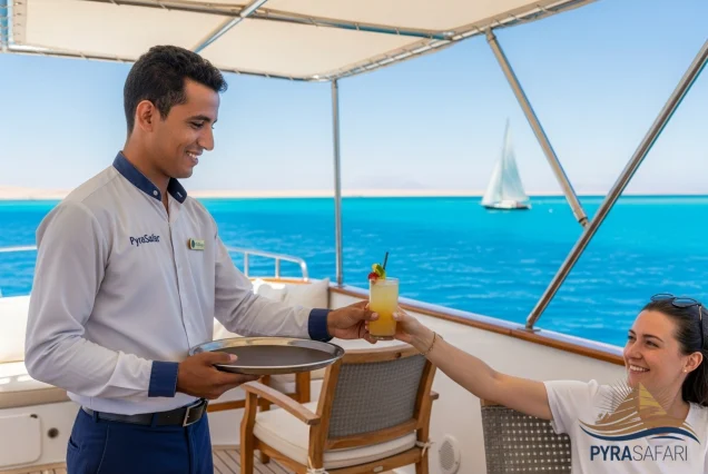 VIP yacht rental Sharm El Sheikh Red Sea Impeccable personalized service from dedicated crew