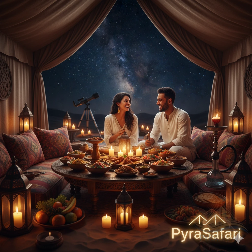 PyraSafari bespoke tours gourmet dining in the desert.